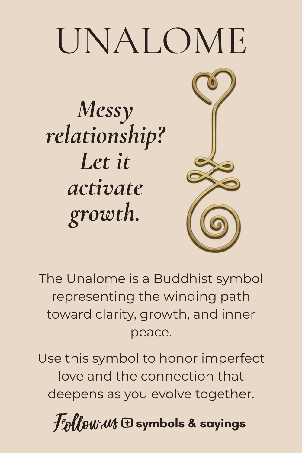 Unalome Greeting Card — Share a Message of Growth, Healing & Hope
