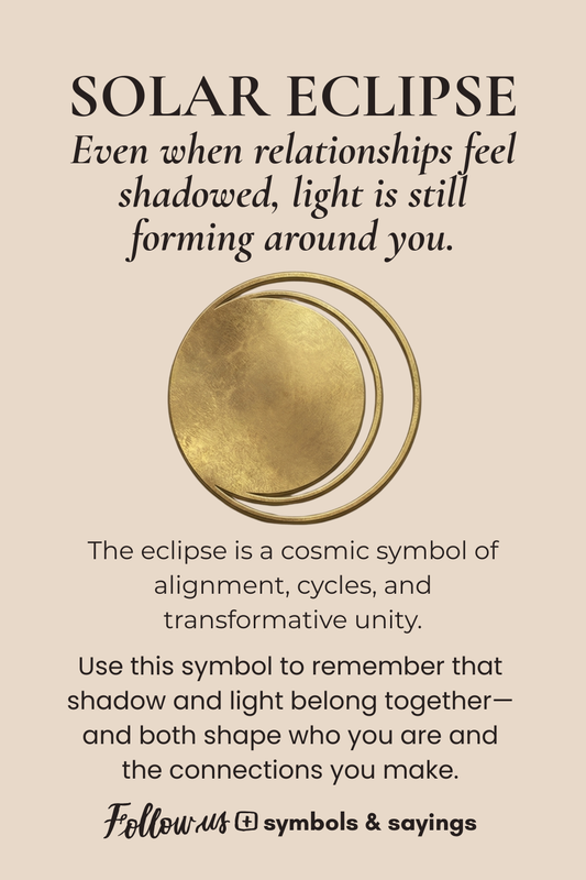 Solar Eclipse Greeting Card — Symbol of Renewal & New Beginnings | Meaningful Cosmic Card