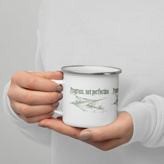 "Progress Not Perfection" Motivational Mug – Inspired by the Timeless Proverb "Rome Wasn’t Built in a Day"