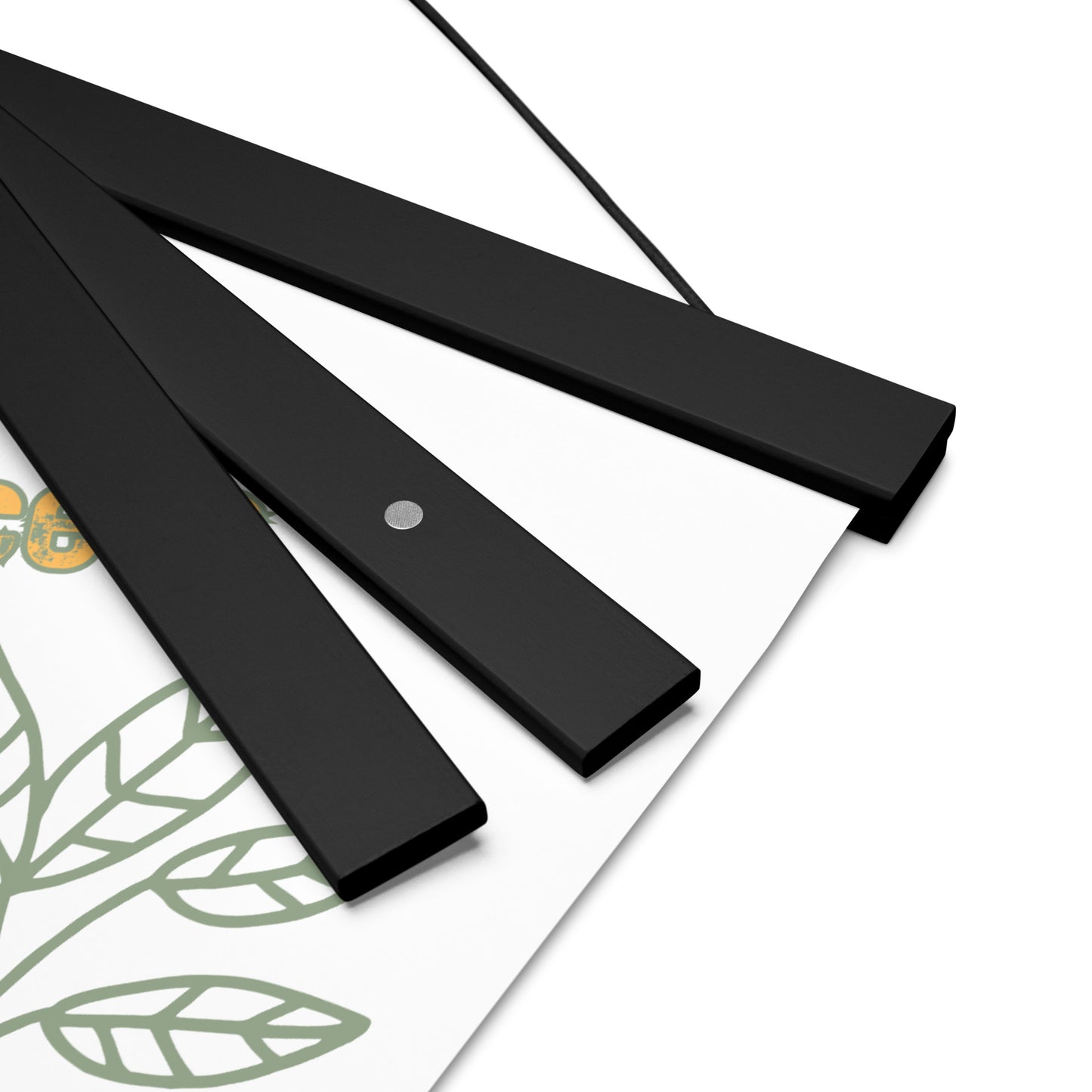 Trust the Process Poster with Wooden Hanger – Inspirational Seedling Growth Wall Art for Mindfulness & Personal Growth
