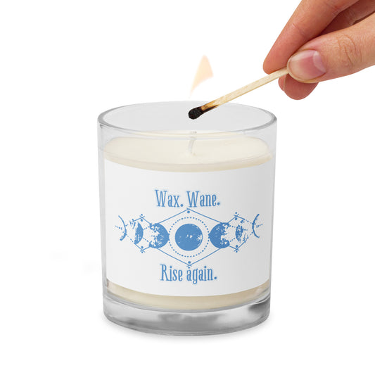 "Wax. Wane. Rise Again." Unscented Candle – Moon Phase Design for Calm, Clarity & Renewal