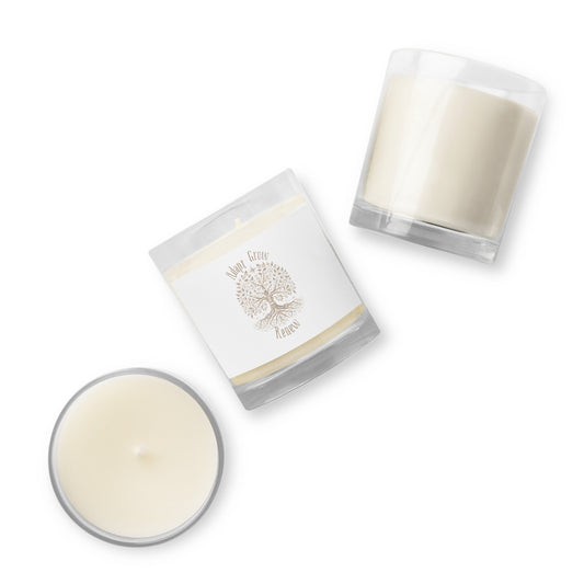 "Adapt. Grow. Renew." Tree of Life Unscented Candle – A Centering Symbol for Mindful Moments