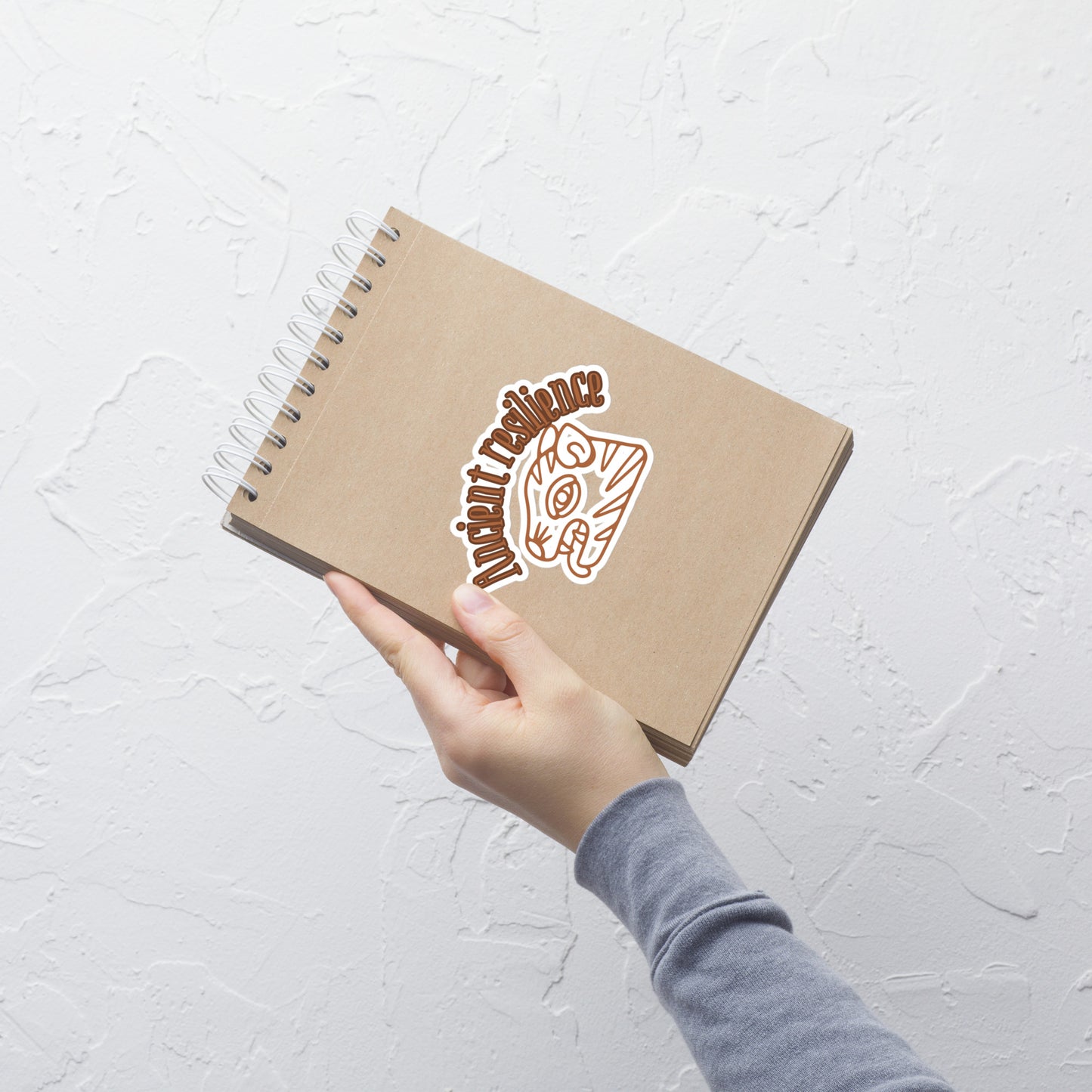 "Ancient Resilience" Waterproof Vinyl Sticker – Motivational Quote for Strength and Survival