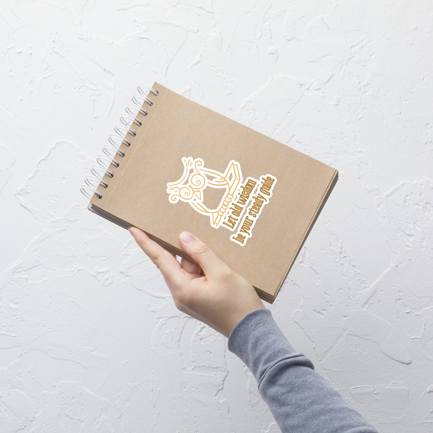 "Let Old Wisdom Be Your Steady Guide" Sticker – Durable Vinyl Sticker Inspired by Ancestral Wisdom & Traditional Values