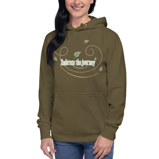 Embrace the Journey Inspirational Unisex Hoodie – Motivational Travel Quote Sweatshirt