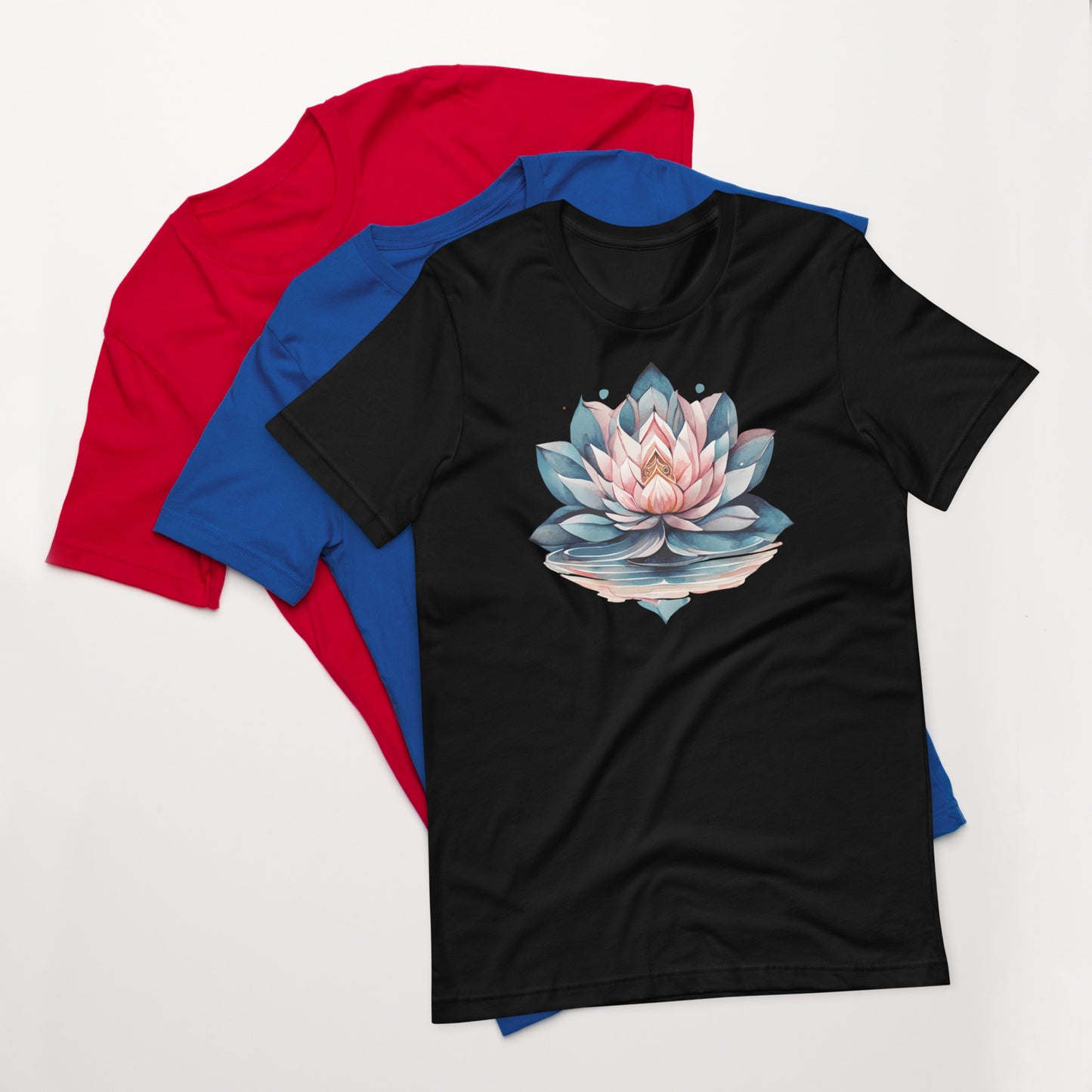 Watercolor Lotus Flower T-Shirt – Symbol of Strength, Perseverance & Inner Peace