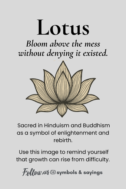 Minimal Lotus Flower T-Shirt | Resilience & Inner Growth