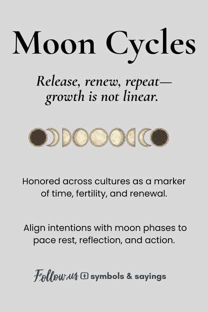 Moon Phases T-Shirt | Cycles, Renewal & Balance