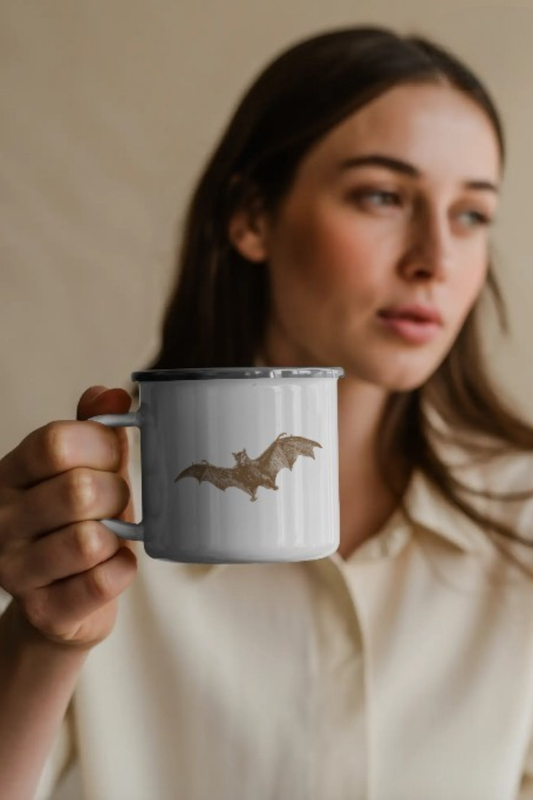 [ARCHIVED] Bat Transformation Enamel Mug for Renewal Through Change