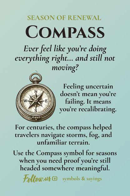 The Compass — Strength, Direction, and Trusting Your Path | Inspirational T-Shirt