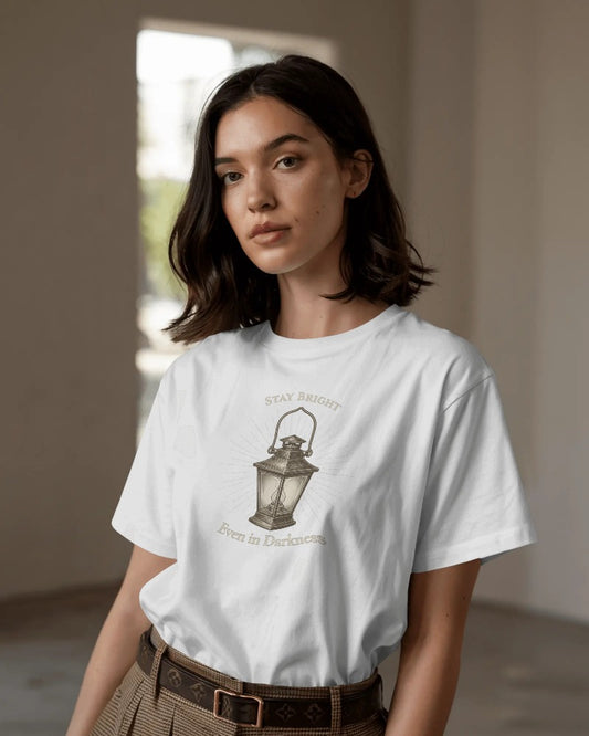 The Lantern — Calm, Guidance, and Inner Light | Inspirational T-Shirt