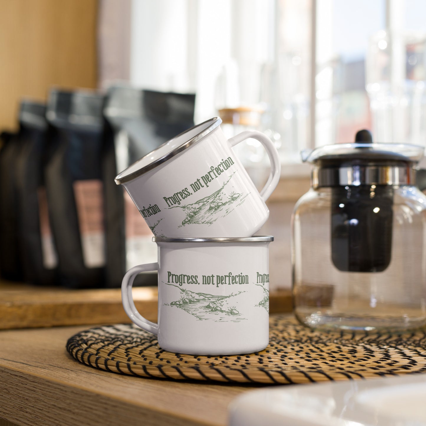 "Progress Not Perfection" Motivational Mug – Inspired by the Timeless Proverb "Rome Wasn’t Built in a Day"