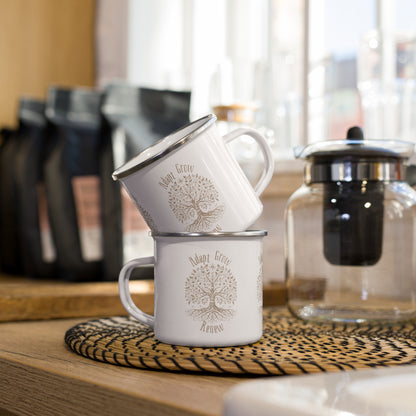 "Adapt. Grow. Renew." Tree of Life Mug – Daily Inspiration with Symbolic Meaning