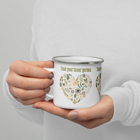 Tend Your Inner Garden Mug – Inspirational Self-Care Coffee Cup for Mindfulness & Inner Peace