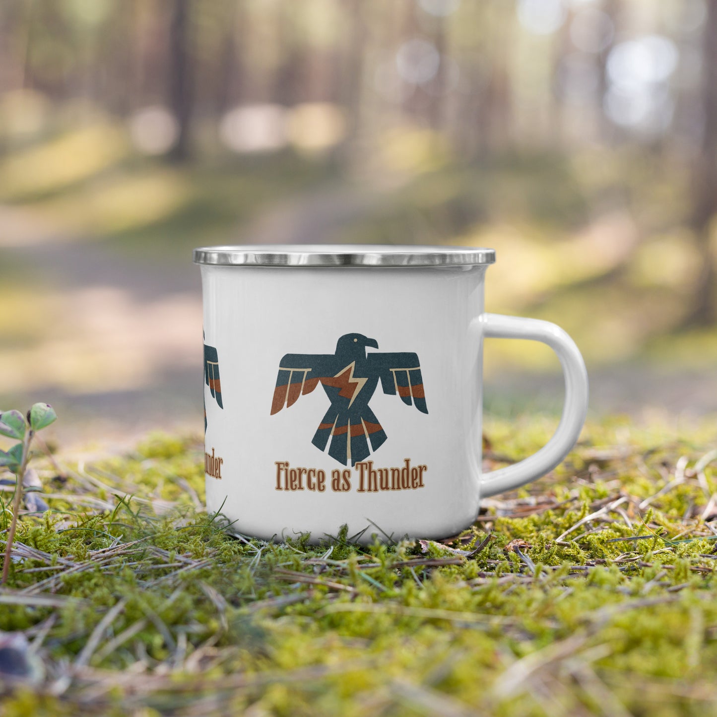 Fierce as Thunder Thunderbird Symbol Mug – Bold Resilience Coffee Cup