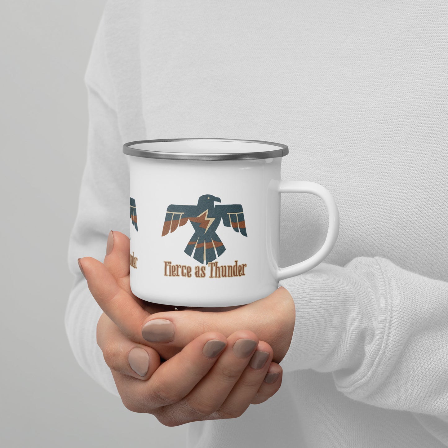 Fierce as Thunder Thunderbird Symbol Mug – Bold Resilience Coffee Cup