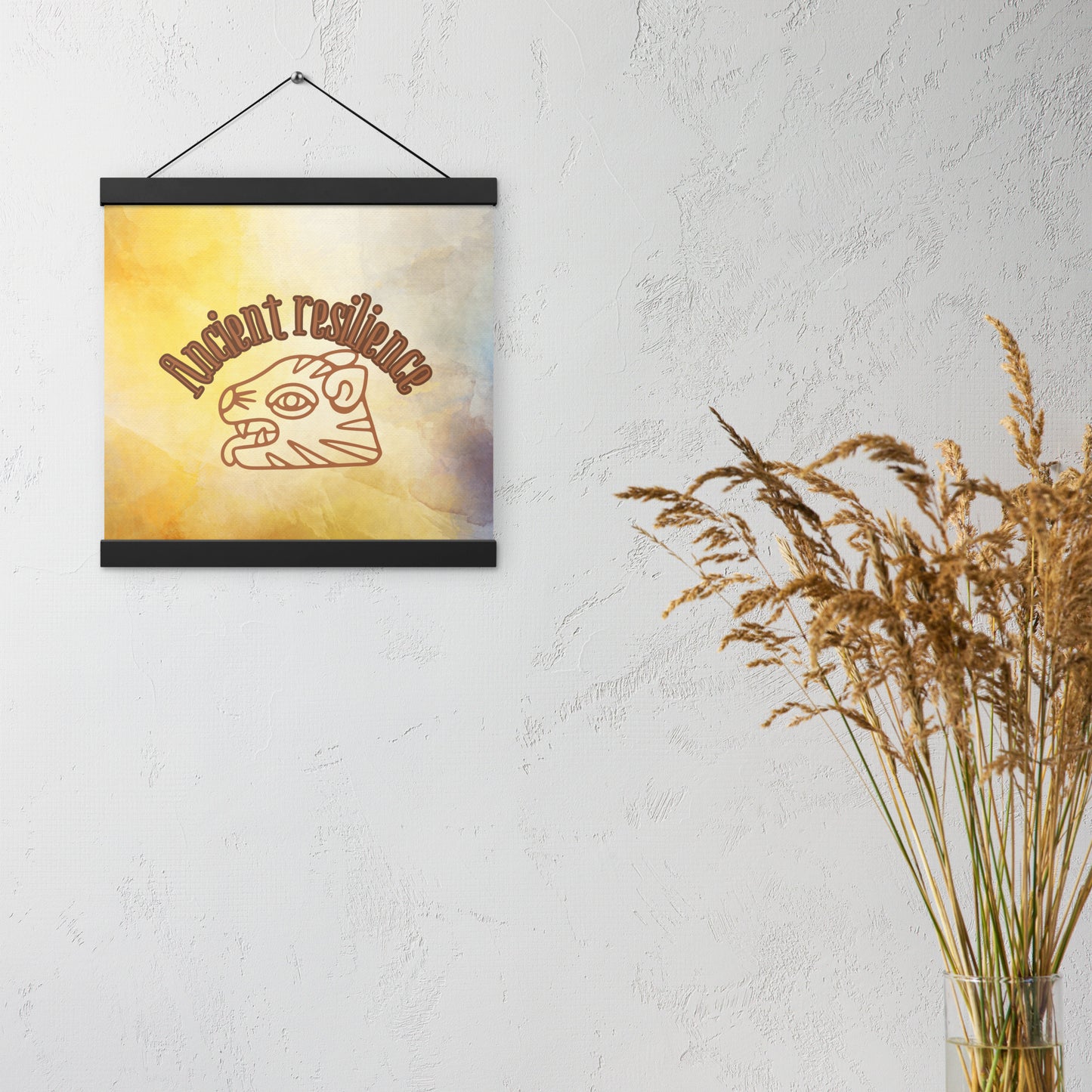 "Ancient Resilience" Ready-to-Hang Motivational Poster – Wall Art for Strength, Healing & Growth