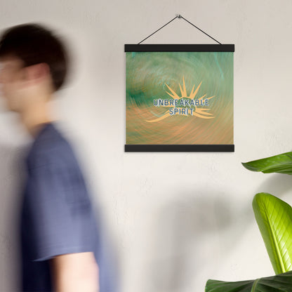 Unbreakable Spirit Wall Art – Ready-to-Hang Poster Featuring Japanese Proverb on Resilience
