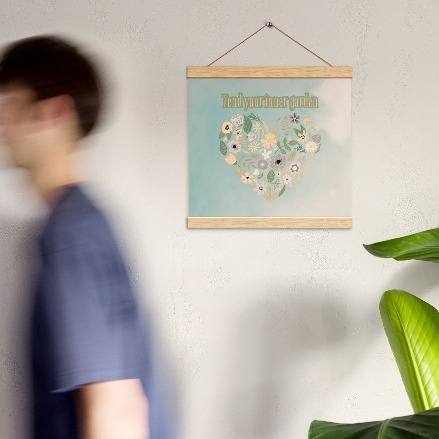 Tend Your Inner Garden Wall Art – Ready-to-Hang Mindfulness Poster for Self-Care & Spiritual Growth