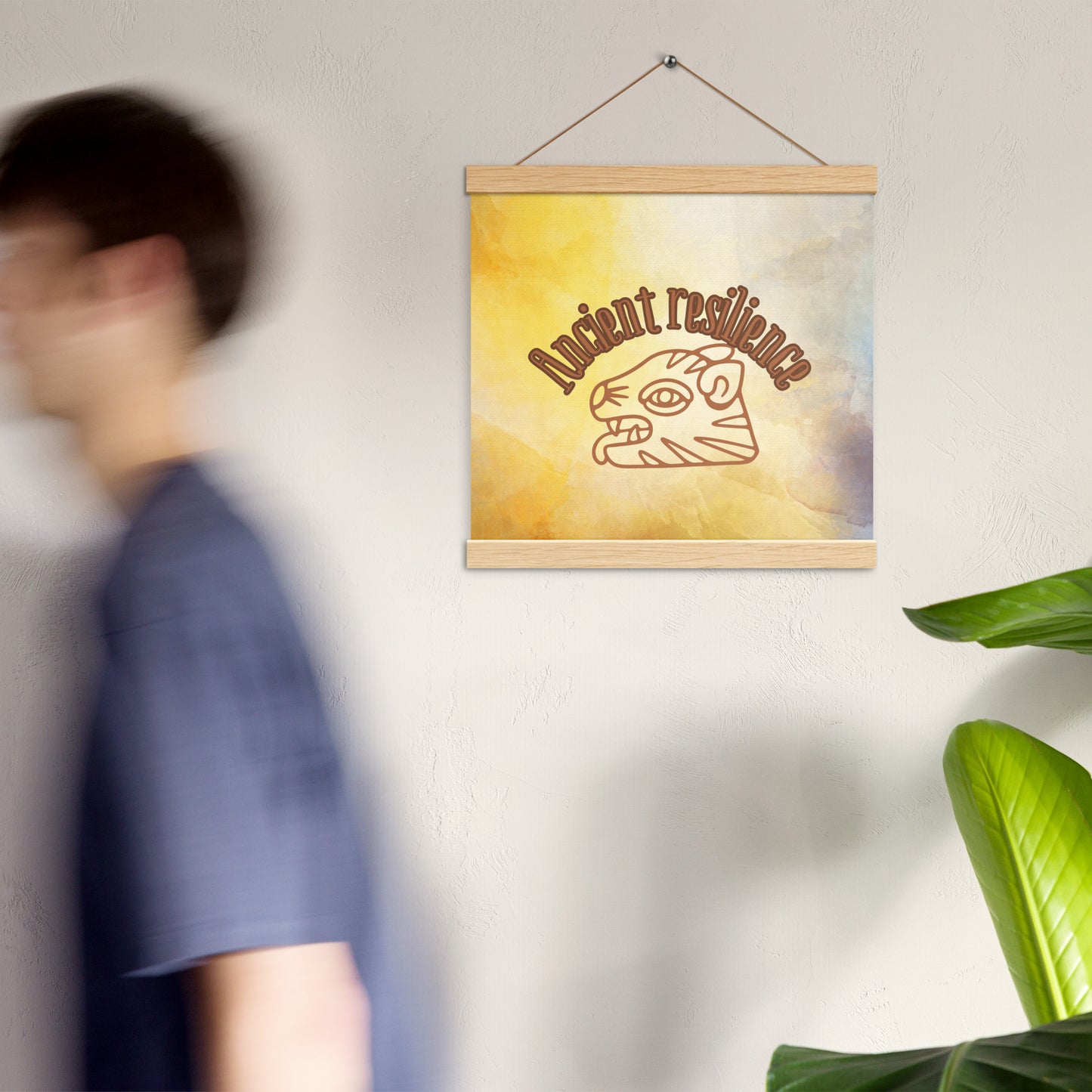 "Ancient Resilience" Ready-to-Hang Motivational Poster – Wall Art for Strength, Healing & Growth