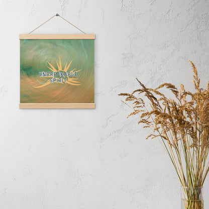 Unbreakable Spirit Wall Art – Ready-to-Hang Poster Featuring Japanese Proverb on Resilience