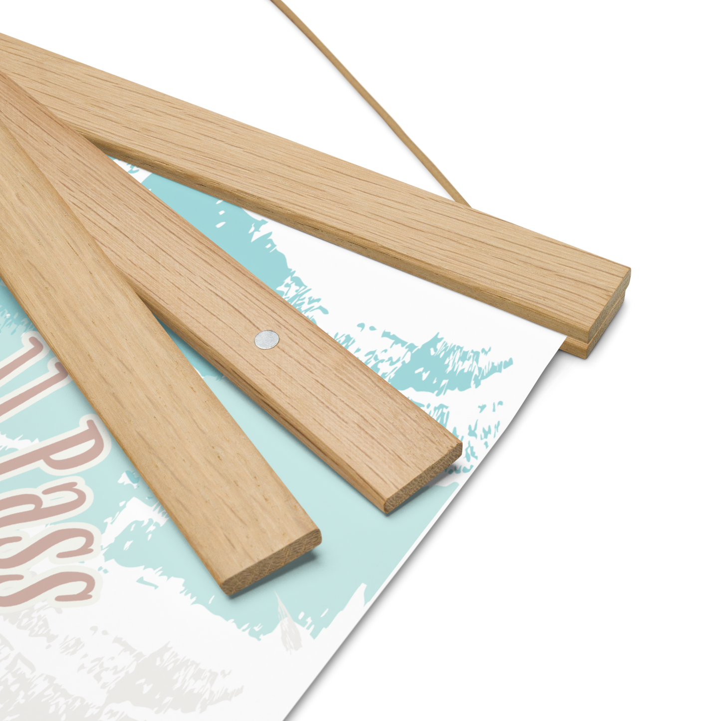 This Too Shall Pass Poster – Inspirational Wall Art on Matte Paper with Wooden Hanger