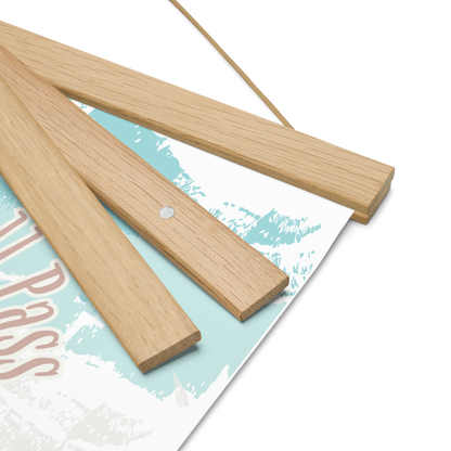 This Too Shall Pass Poster – Inspirational Wall Art on Matte Paper with Wooden Hanger