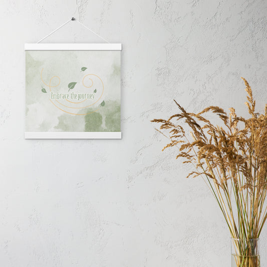 Embrace the Journey Wall Art – Inspirational Ready-to-Hang Travel Quote Poster