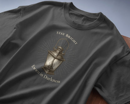 The Lantern — Calm, Guidance, and Inner Light | Inspirational T-Shirt
