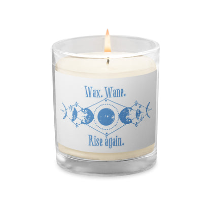 "Wax. Wane. Rise Again." Unscented Candle – Moon Phase Design for Calm, Clarity & Renewal