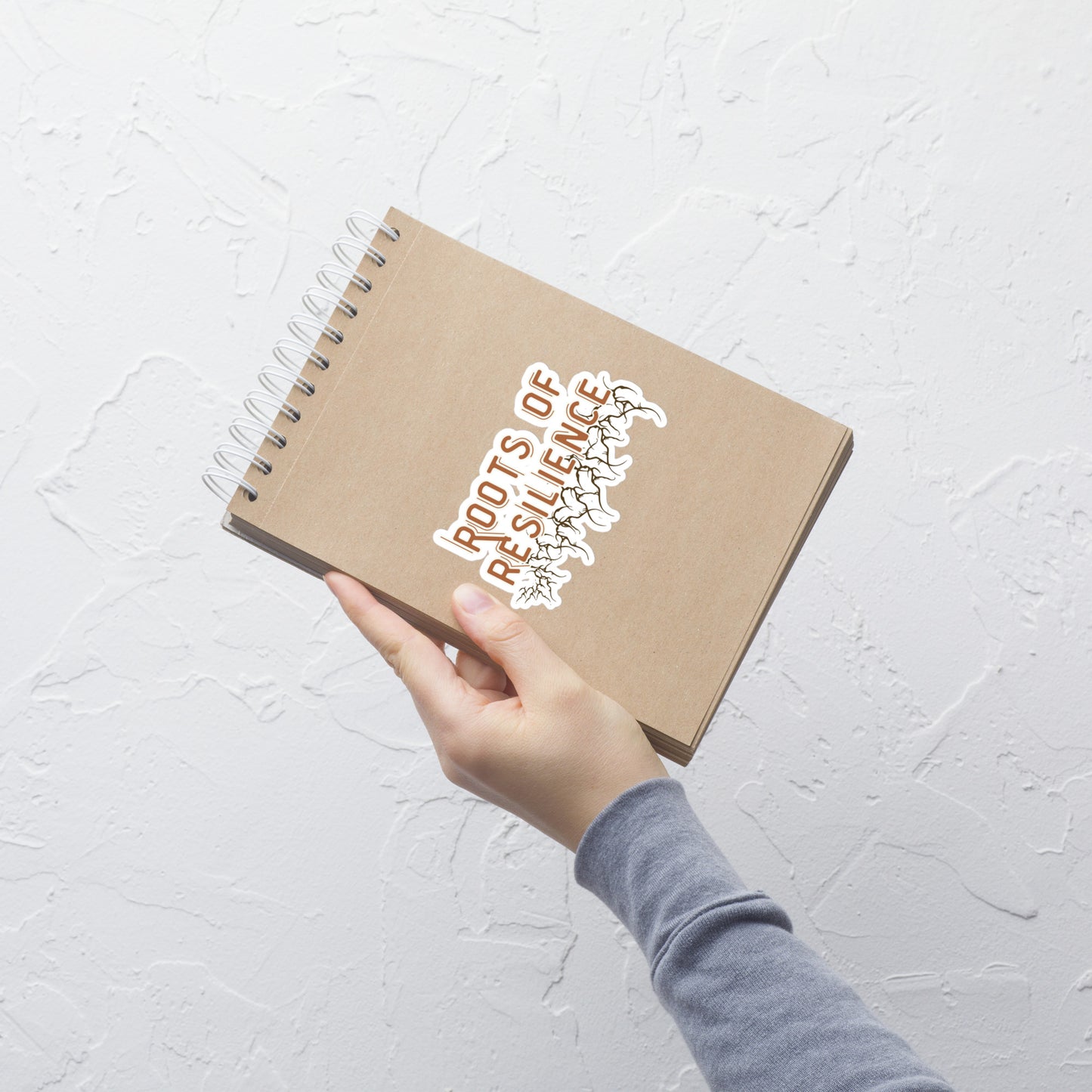 Roots of Resilience Sticker – Uplifting Quote for Journals, Laptops & Water Bottles
