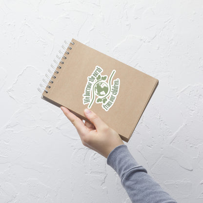 “We Borrow the Earth from Our Children” Sticker – Eco-Friendly Quote Sticker for Water Bottles, Laptops, and Journals
