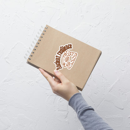 "Ancient Resilience" Waterproof Vinyl Sticker – Motivational Quote for Strength and Survival