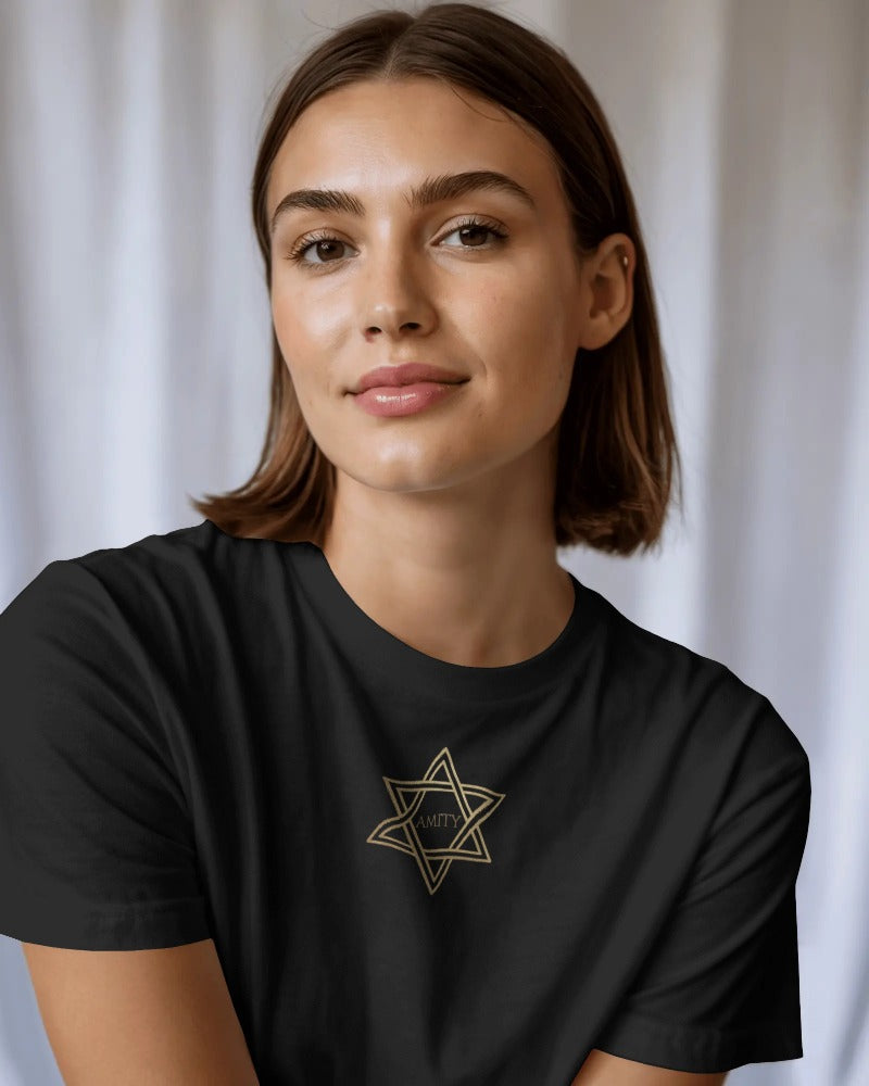 Amity Triangles Tee — Wear Your Reminder to Choose Harmony