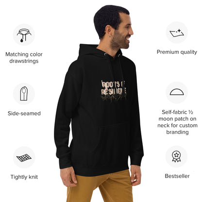 Roots of Resilience Hoodie – Inspirational Comfort Wear for Mental Toughness & Growth