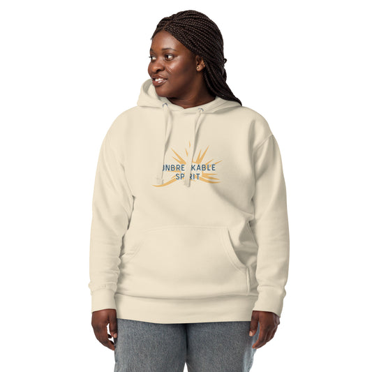 Unbreakable Spirit Hoodie – Resilience-Inspired Japanese Proverb Design
