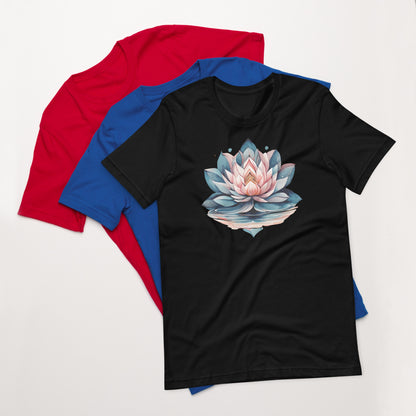 Watercolor Lotus Flower T-Shirt – Symbol of Strength, Perseverance & Inner Peace