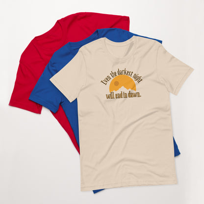 Every Sunset Brings Rebirth T-Shirt – Inspirational Quote Tee for Life Motivation & Positivity