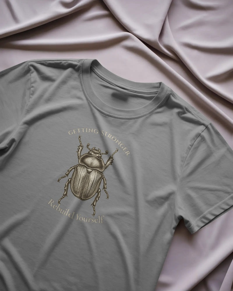 The Scarab — Renewal, Strength, and Rising Again | Inspirational T-Shirt